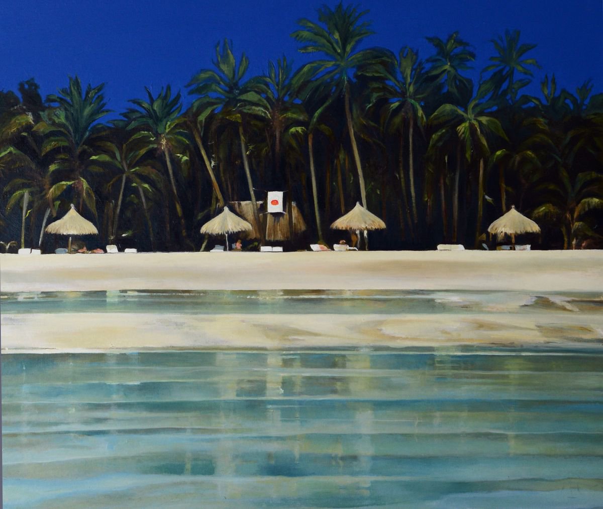 Palm Tree Beach by Isabel Hutchison