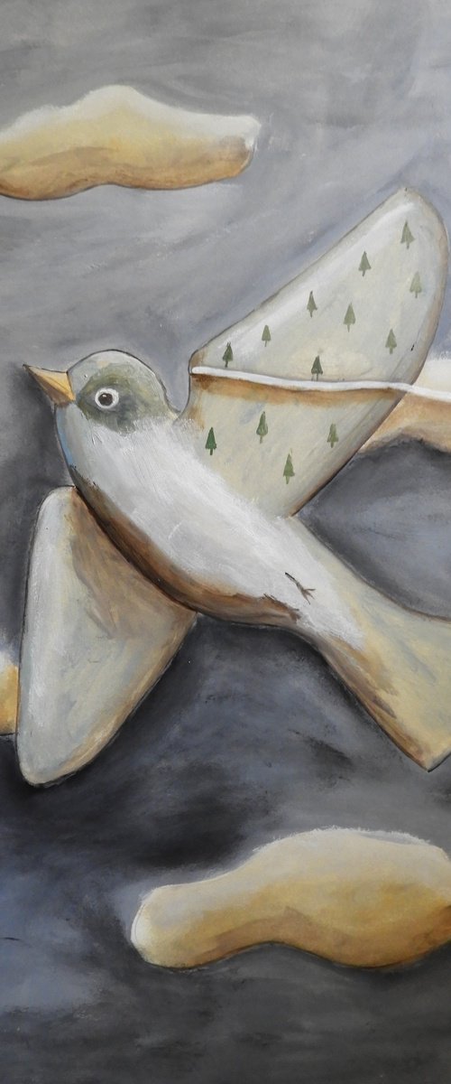 The flying bird by Silvia Beneforti
