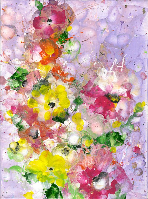 Flower Candy 1 - Floral Painting by Kathy Morton Stanion