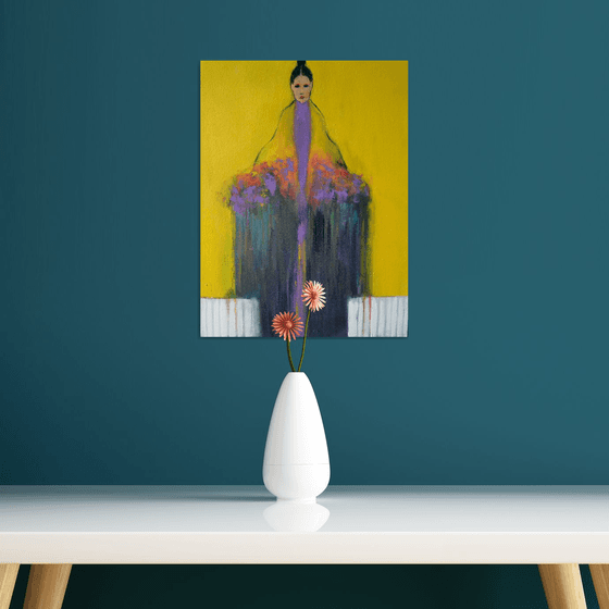 The Girl with Bouquet