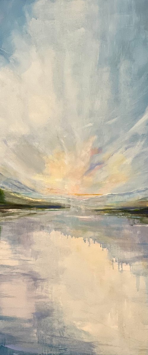 Twilight At The Lake by Sandra Gebhardt-Hoepfner
