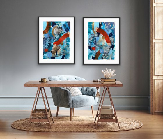 Between Earth and Water (Diptych)