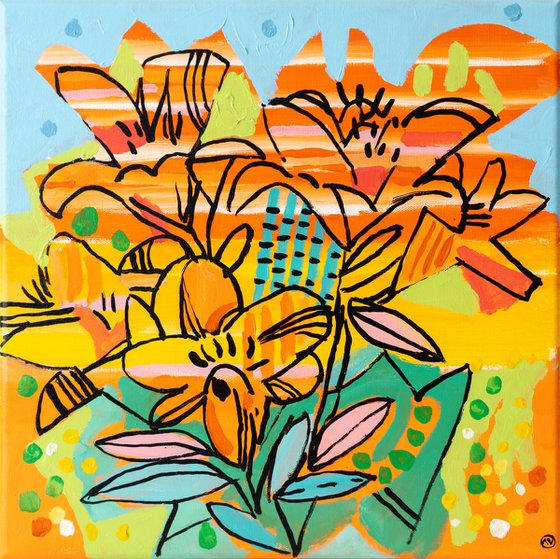 Blooms in Brushstrokes 7 (AV Art)