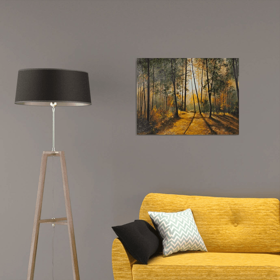 Sunlit Forest Serenity