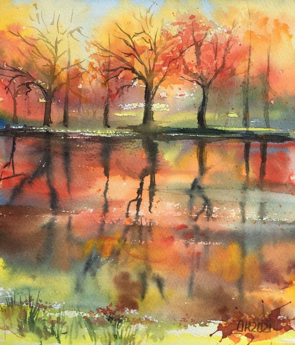 Autumn pond by OXYPOINT