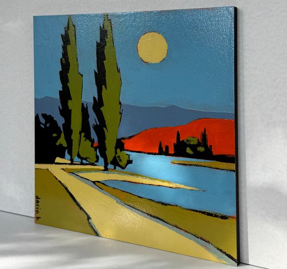 Painting "Bright Colorful Landscape"