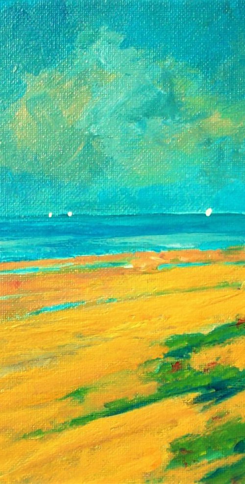 Sailing Near Brancaster by David J Edwards