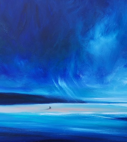 Together VII - seascape, emotional, panoramic by Mel Graham