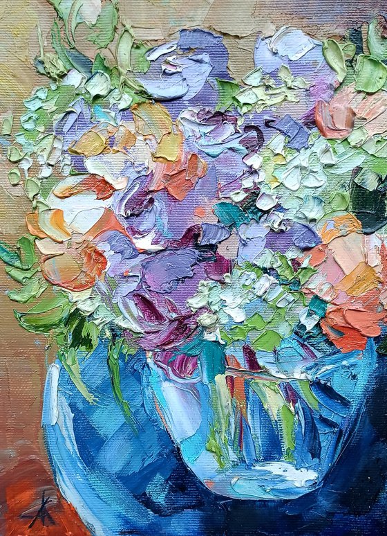 Summer flowers - oil painting