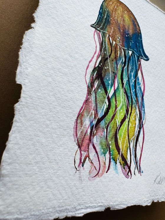 Original Watercolour Jellyfish