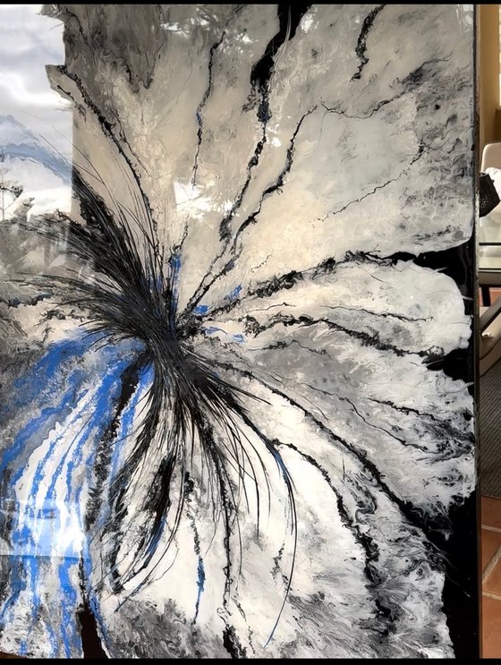Art of Contradictions — Blue Black Abstract