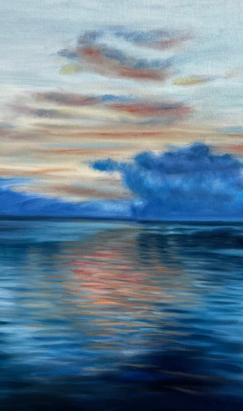 Dawn over Mediterranean: Homebound by Angelo Di Carlo