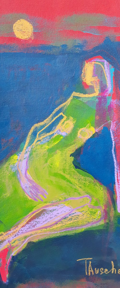 In red shoes. by Tatjana Auschew
