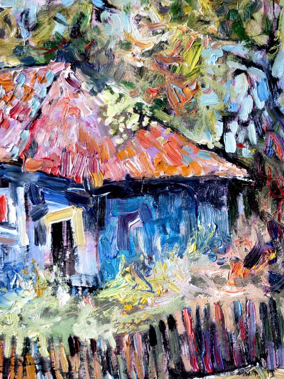 A Village House and Spring