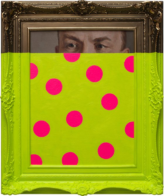 Watcher with Pink Circles