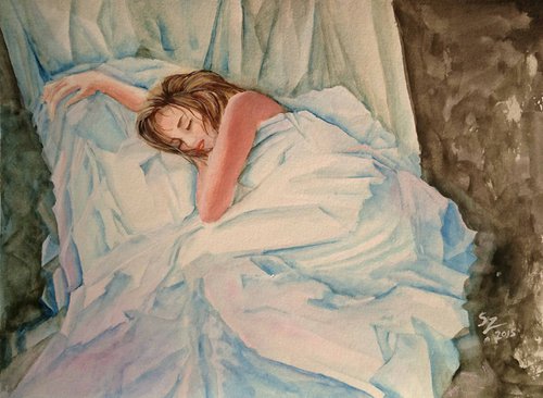 Sleeping woman by Susana Zarate
