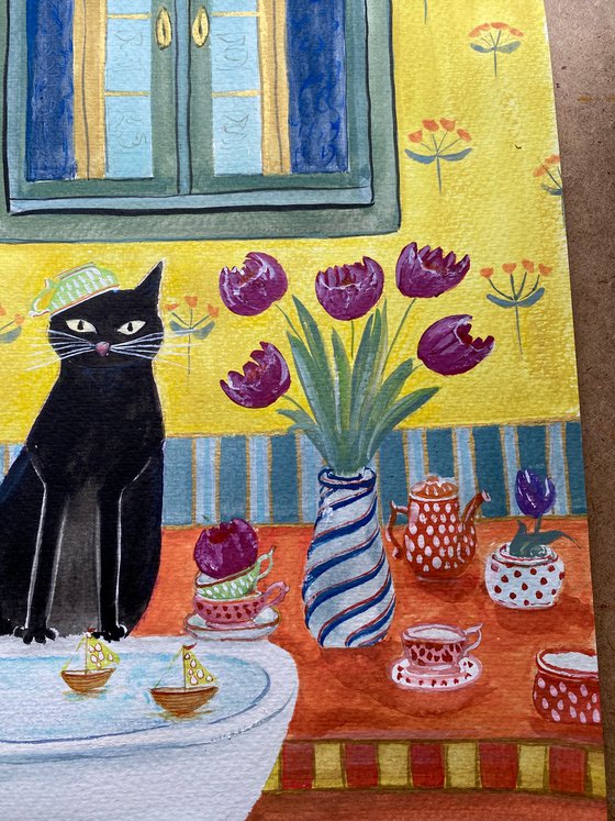 Whiskers and Whims: Home Adventures of a Black Cat - Regatta