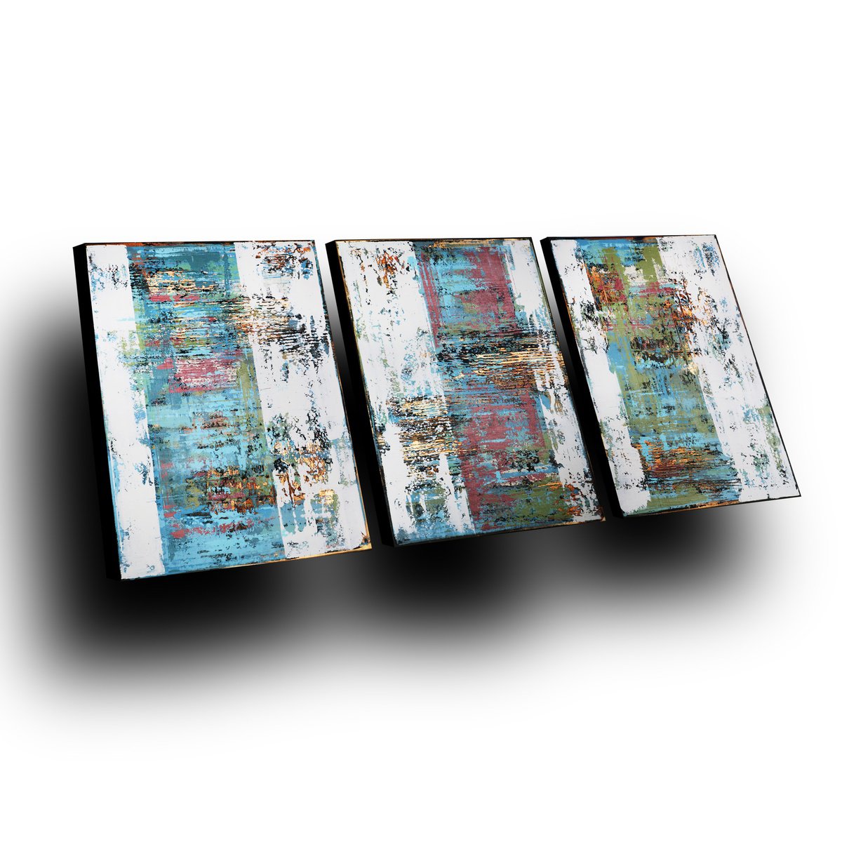 ABSTRACT TRILOGY - TRIPTYCH by Inez Froehlich