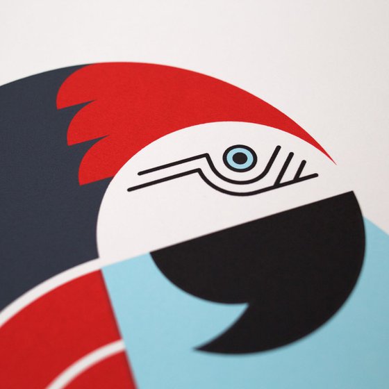 Parrot A2 limited edition screen print