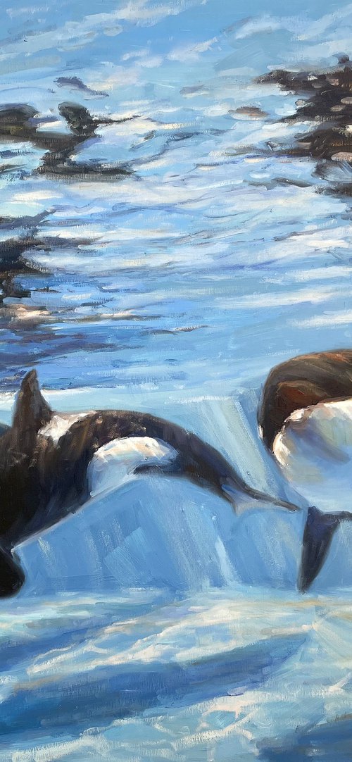 "Killer whales" by Evgeny Chernyakovsky