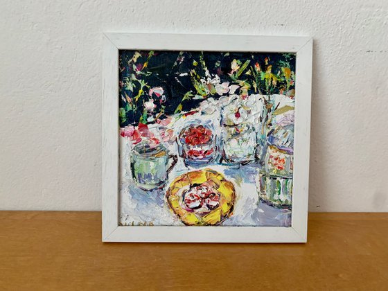 Summer still life in the garden