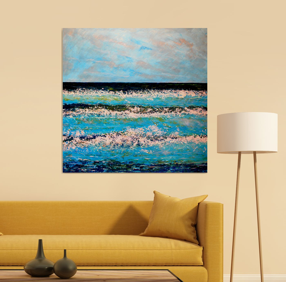 Freshwater Bay in Winter ( Large-100 cm x100cm)