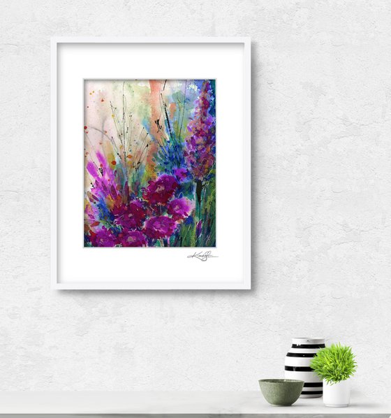 Dancing Among The Blooms 5 - Flower Painting by Kathy Morton Stanion