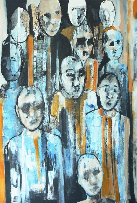 Study of a crowd #16