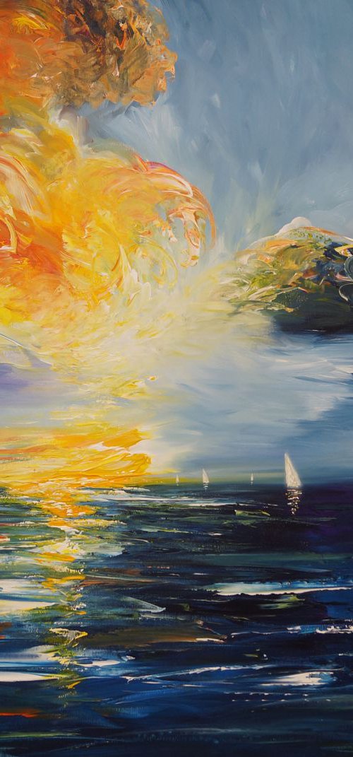 Beautiful Seascape Sunset SM 2 by Peter Nottrott