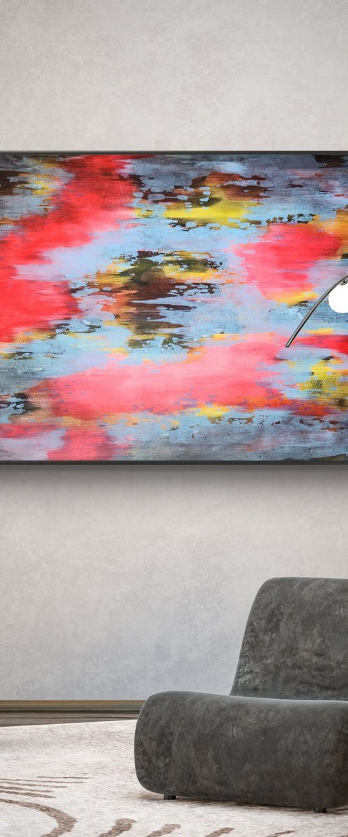 RADIANCE II - Contemporary Abstract Painting by Orvvet
