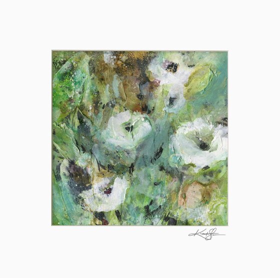 Floral Delight 68 - Textured Floral Abstract Painting by Kathy Morton Stanion