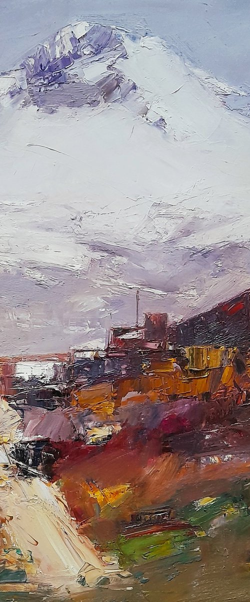 Village Beneath the Aragats by Matevos Sargsyan