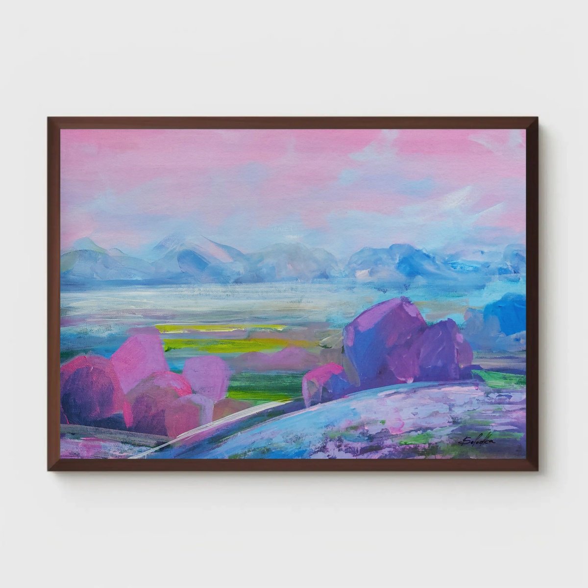  Dreamy Horizons By Katia Solodka, 16 X 12, Artwork For Sale On Artfinder