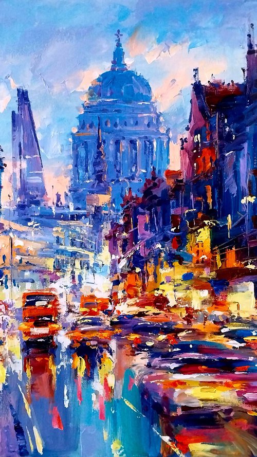 Abstract cityscape (London) by Andrej  Ostapchuk