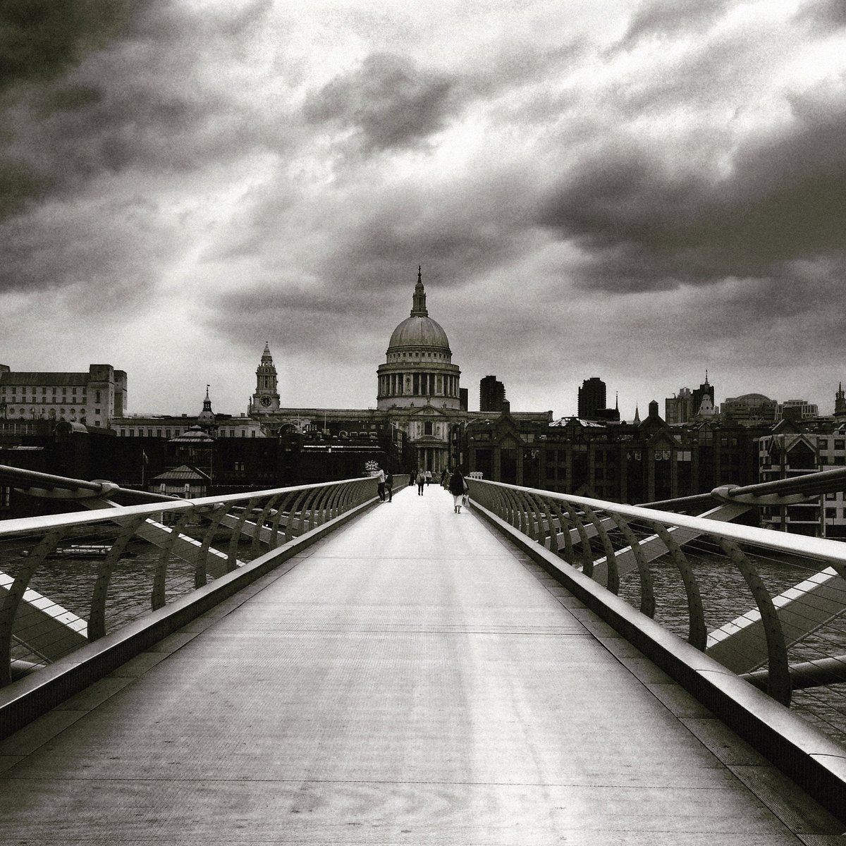The Millenium Bridge and St.Paul’s Cathedral by Vincent Abbey
