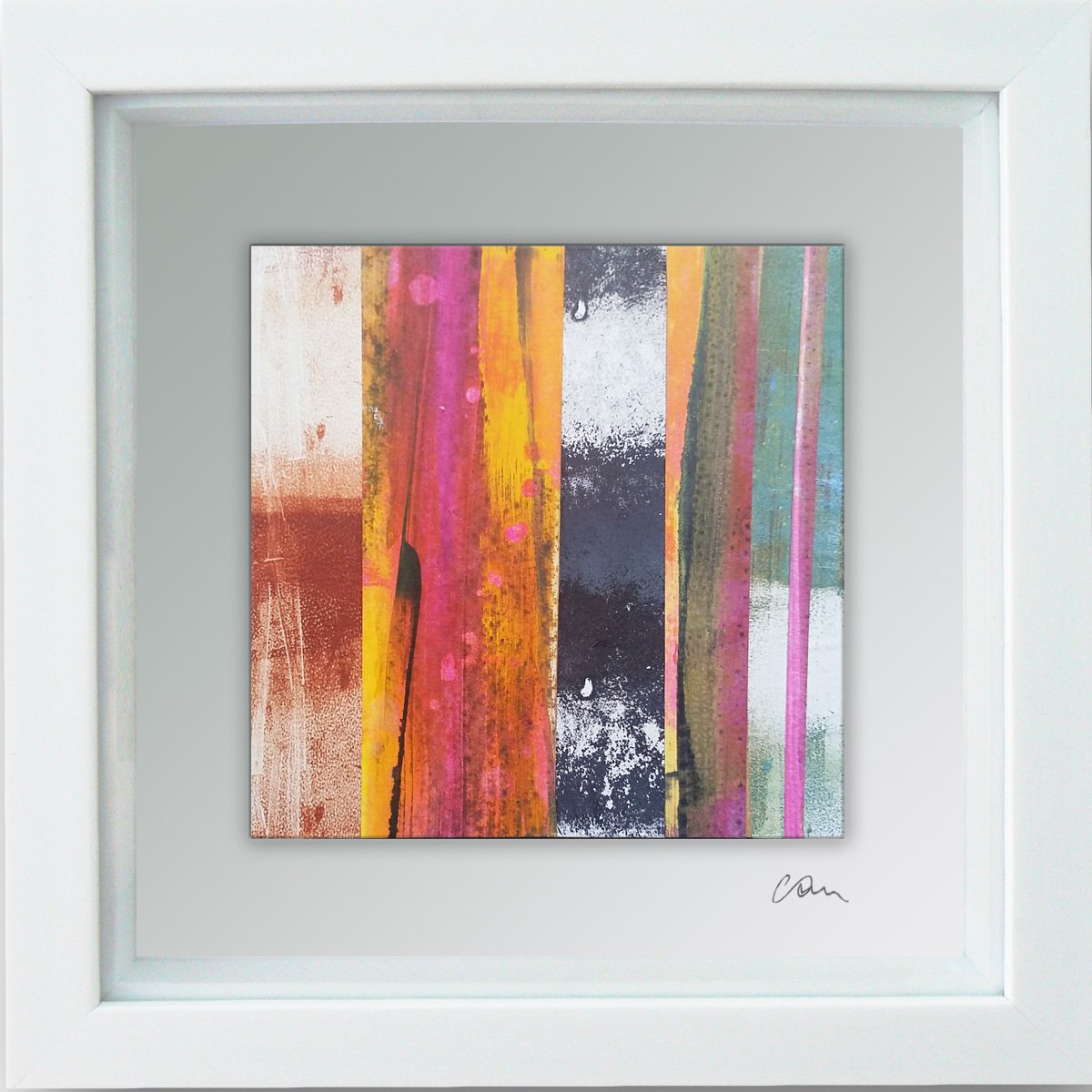 Mirage #2 - Framed ready to hang original abstract by Carolynne Coulson