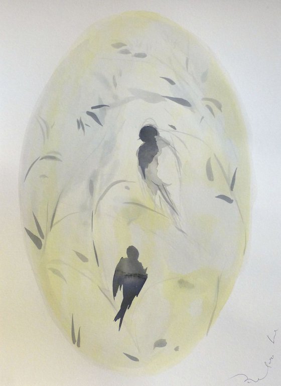 Birds of Carros #49, 29x41 cm