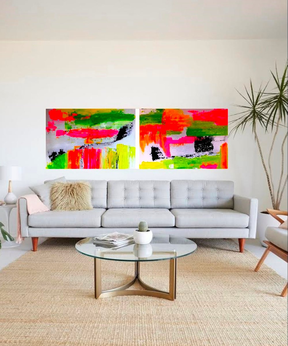 Abstract Boho Vibe Extra Large by Maxine Anne Martin