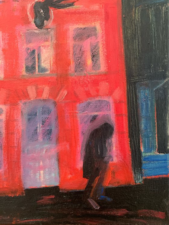 The Red House with a Deer