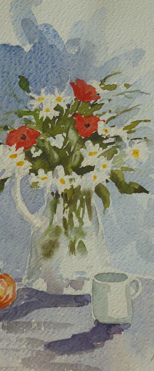 Still Life with wild flowers ll by Maire Flanagan