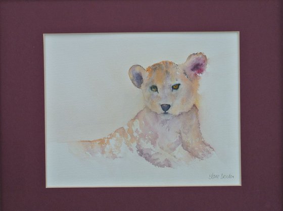 LION CUB - ORIGINAL WATERCOLOUR