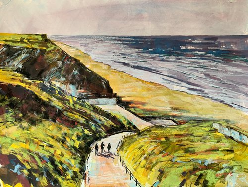 Down to the Beach, Saltburn by Andrew Moodie