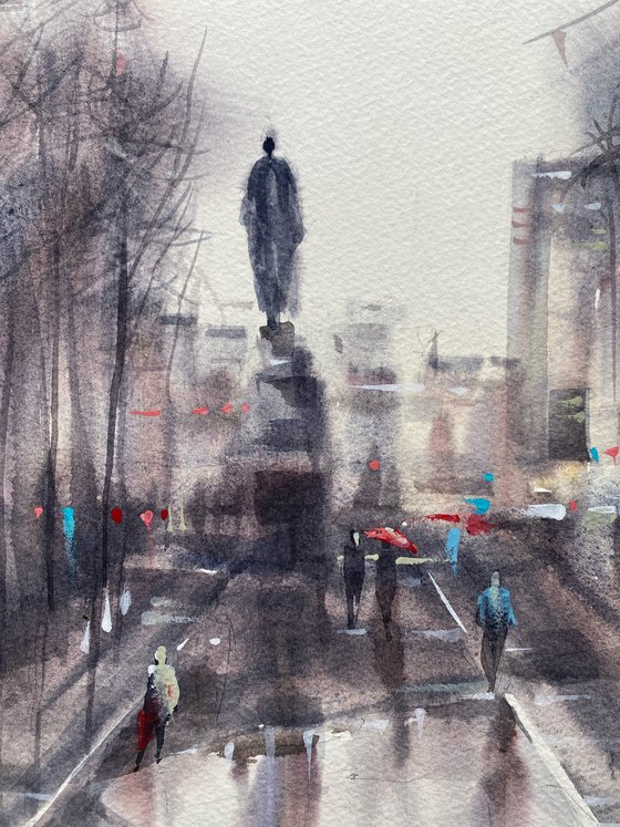 The Square in Grey Light