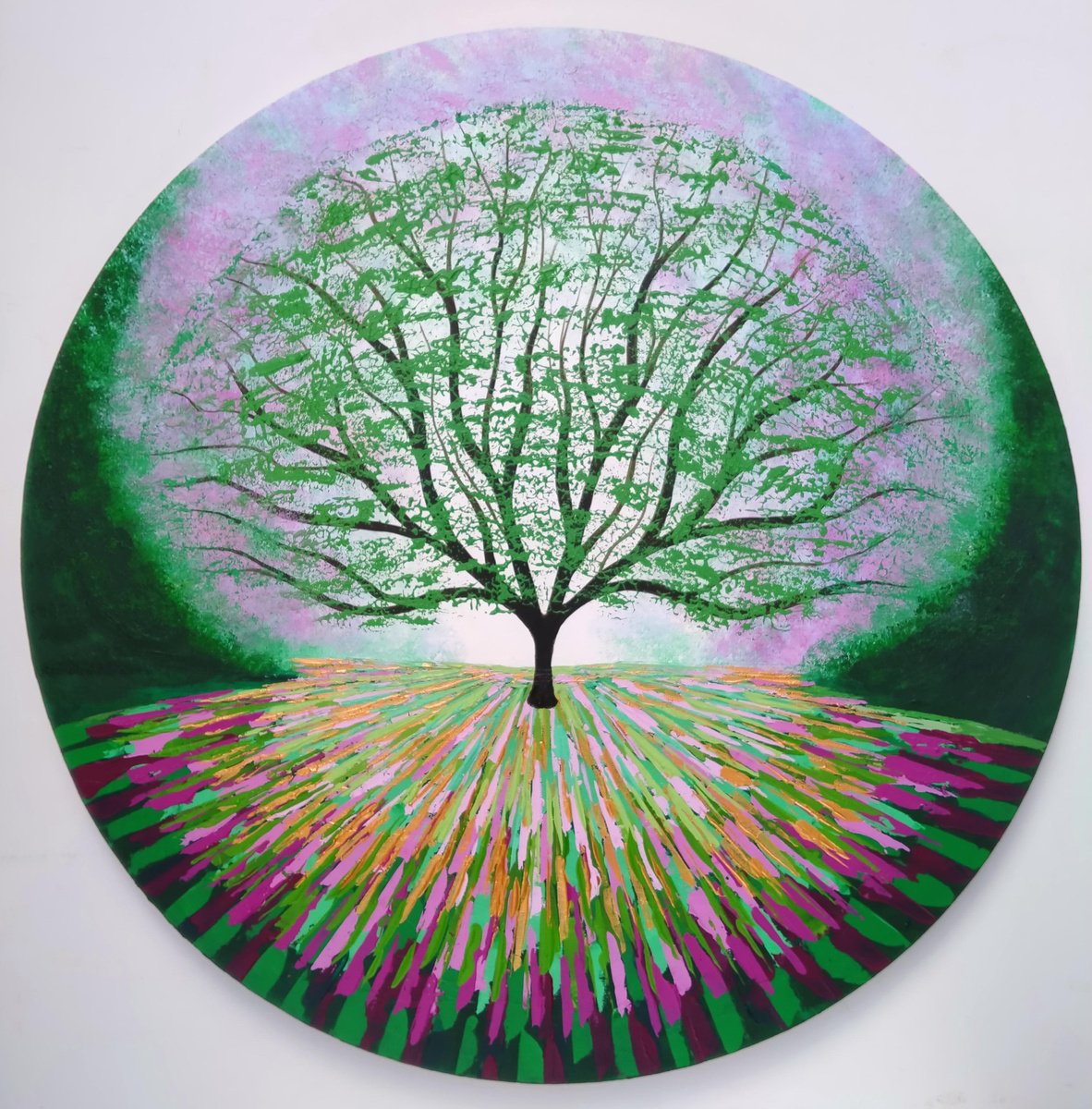  The Heartwood Tree By Amanda Horvath, 24 X 24, Artwork For Sale On Artfinder