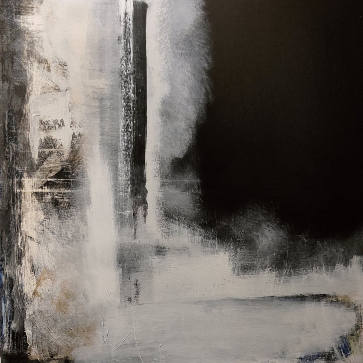 Abstract Acrylic Painting By Carlos Alberto Rizzotti, 39 X 39, Assenza, Original Artwork