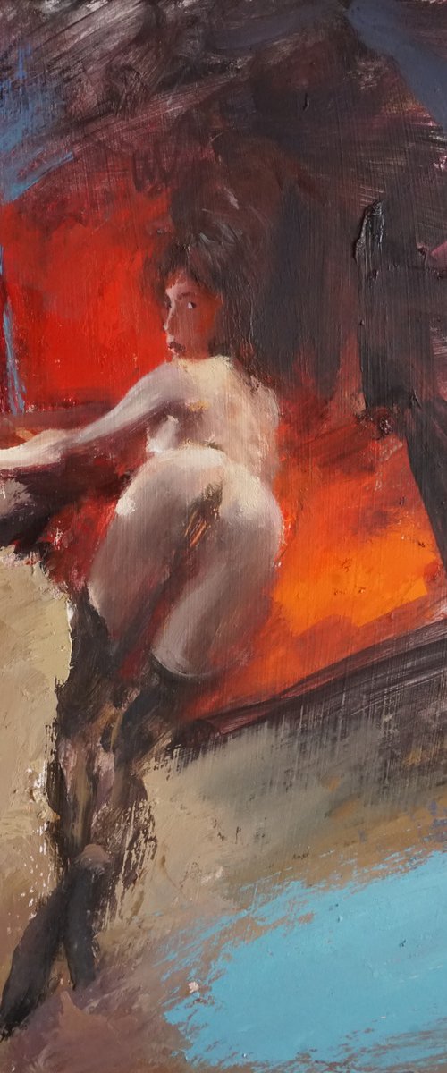 Red chair by Manuel Leonardi