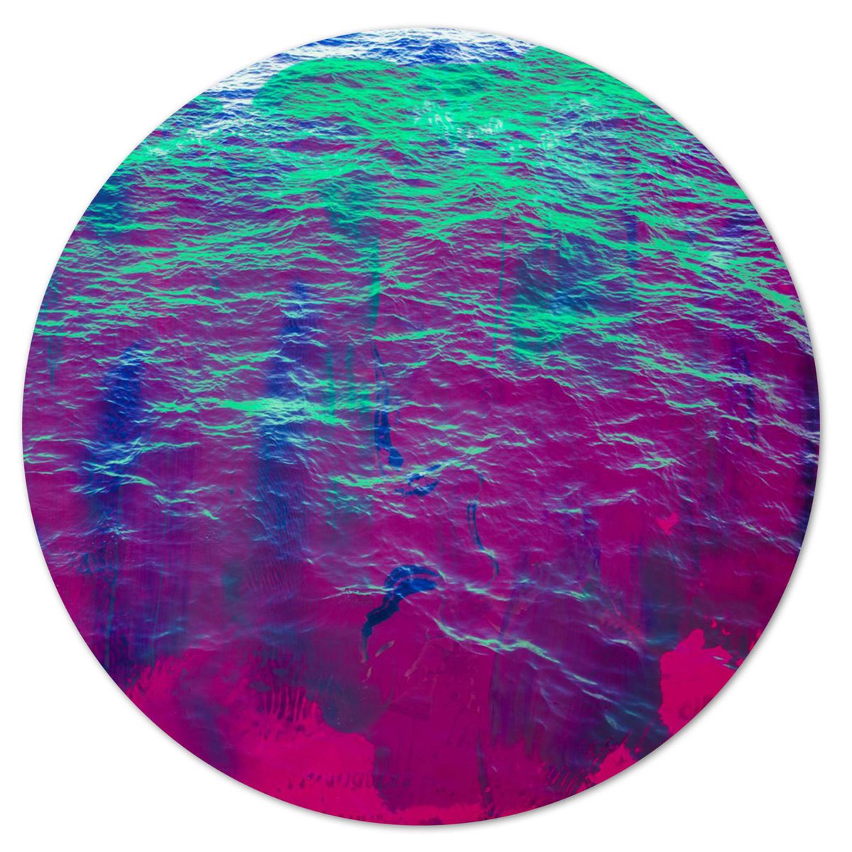 Abstract Landscape Photograph By Sven Pfrommer, 39 X 39", La Mer - Circular Xii, Original Artwork