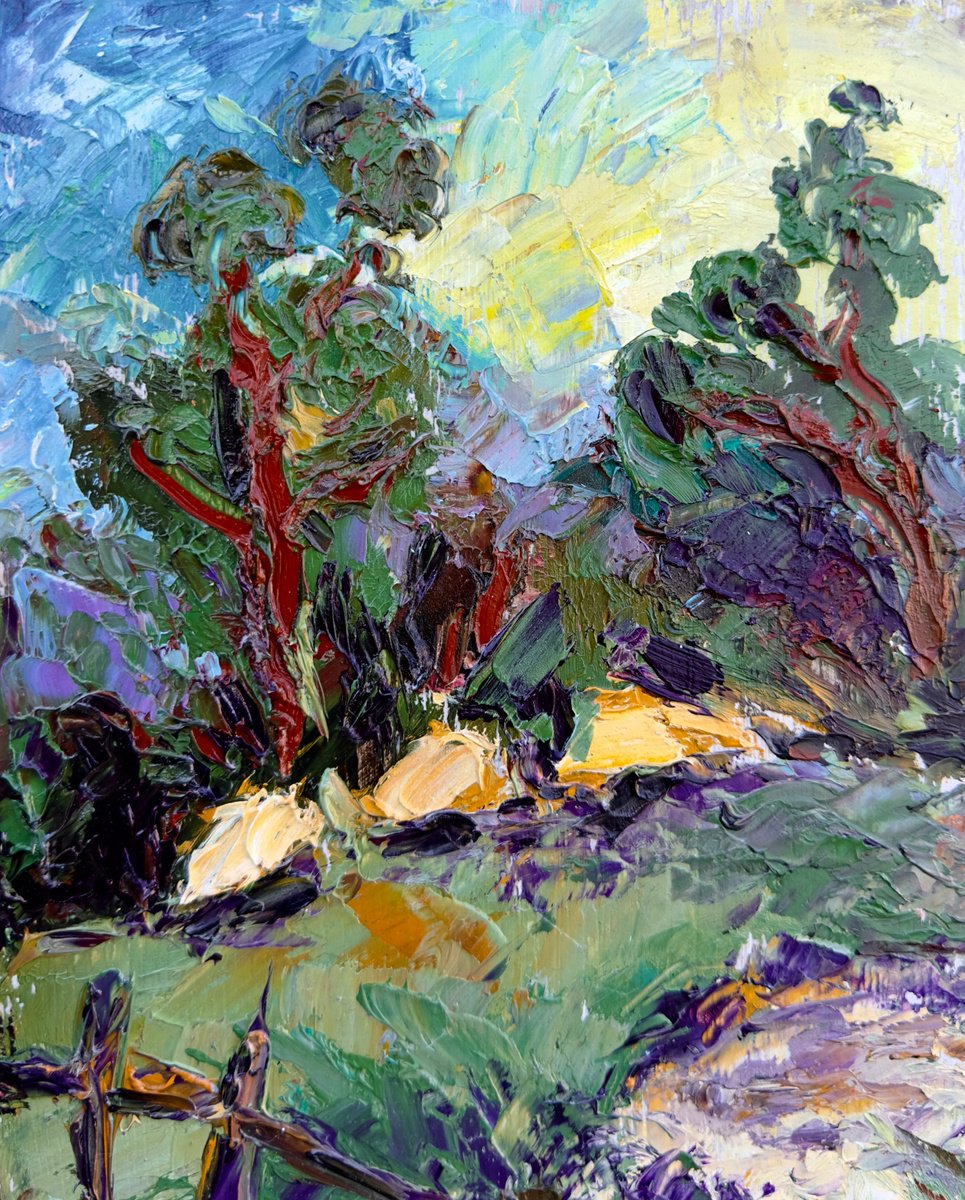 Old Trees Glade By Razmik Manoyan, 9 X 12, Artwork For Sale On Artfinder