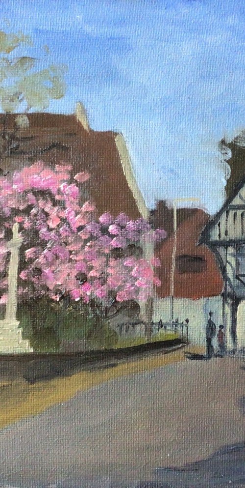 Cherry blossom, St Lawrence by Julian Lovegrove Art