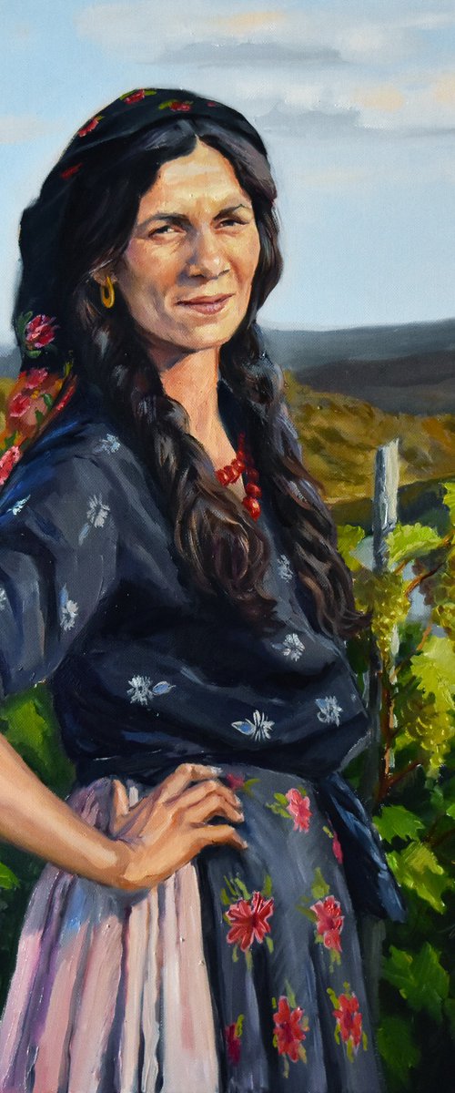 Portrait of a gypsy woman by Serghei Ghetiu